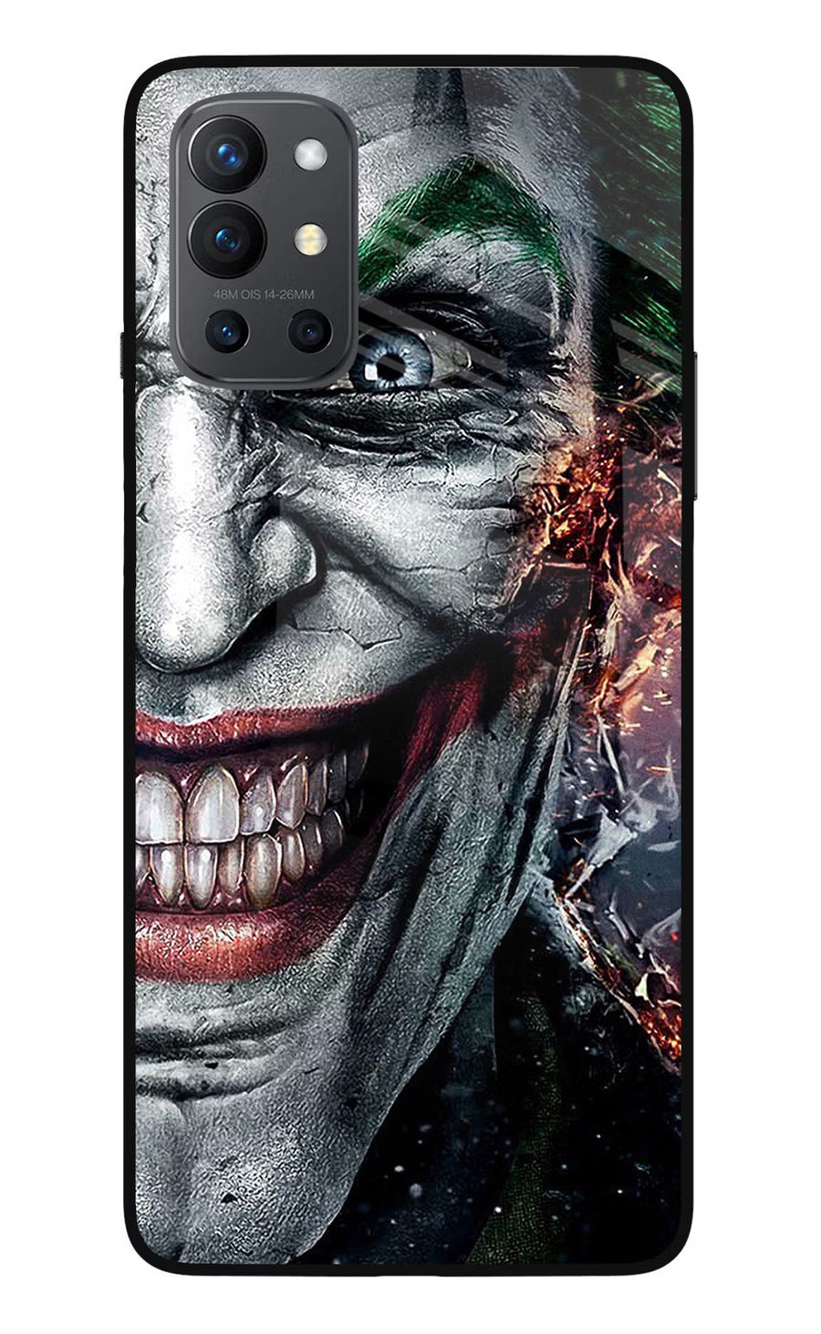 Joker Cam Oneplus 9R Back Cover, Glass case