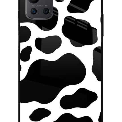 Cow Spots Oneplus 9R Glass Case