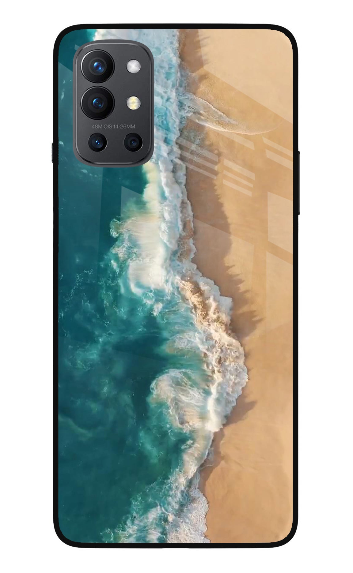 Ocean Beach Oneplus 9R Glass Case