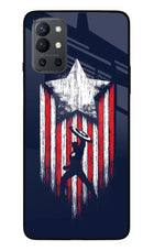 Captain America Marvel Art Oneplus 9R Glass Case