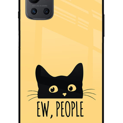 Ew People Catitude Oneplus 9R Glass Case