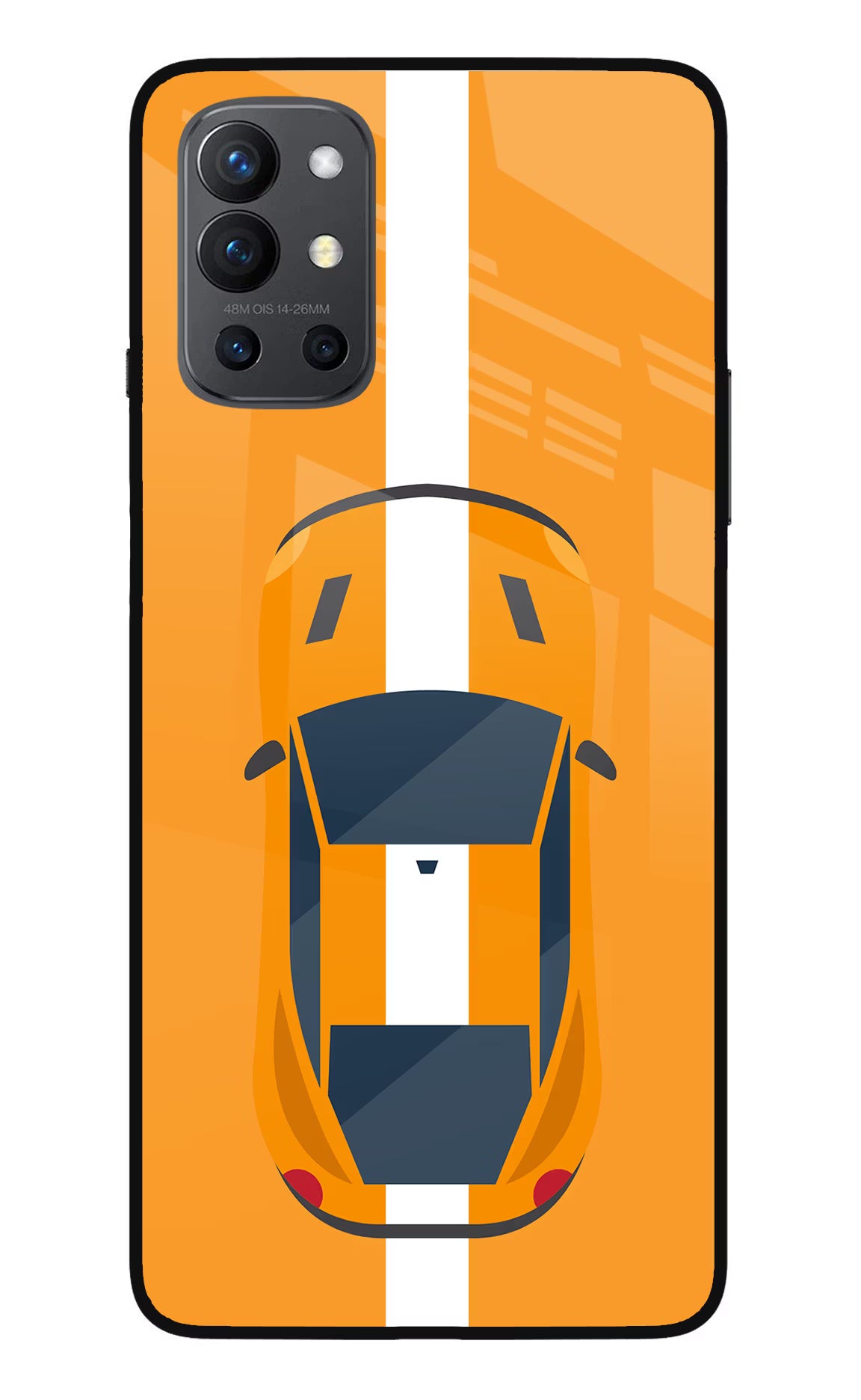 Highway Pursuit Oneplus 9R Glass Case Back Cover by Casekaro