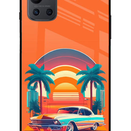 Palm Drive 80s Oneplus 9R Glass Case