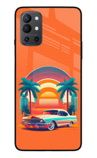 Palm Drive 80s Oneplus 9R Glass Case