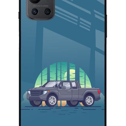 Retro Garage Vibe Oneplus 9R Glass Case