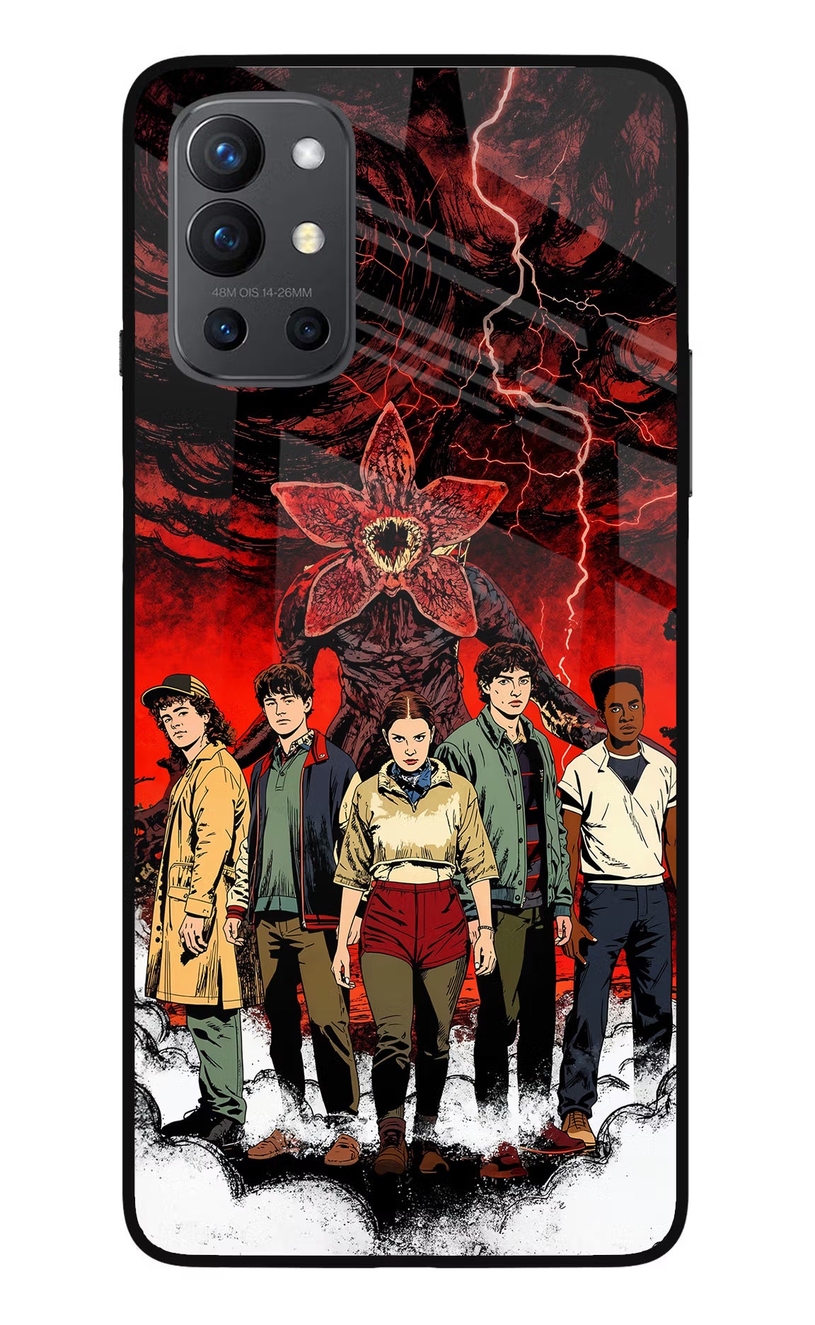 Ordinary Things Characters Oneplus 9R Glass Case Back Cover by Casekaro