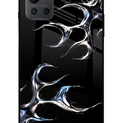 Chrome Tribal Oneplus 9R Glass Case
