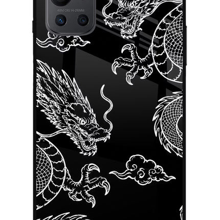 Twin Dragons Oneplus 9R Glass Case