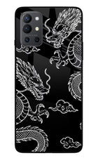 Twin Dragons Oneplus 9R Glass Case