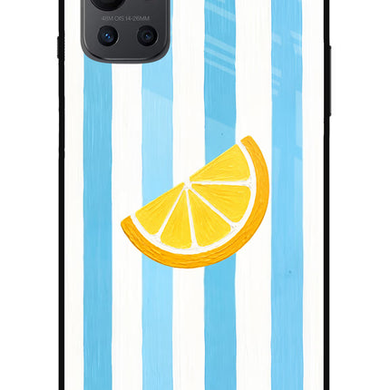 Summer Lemon Oneplus 9R Glass Case