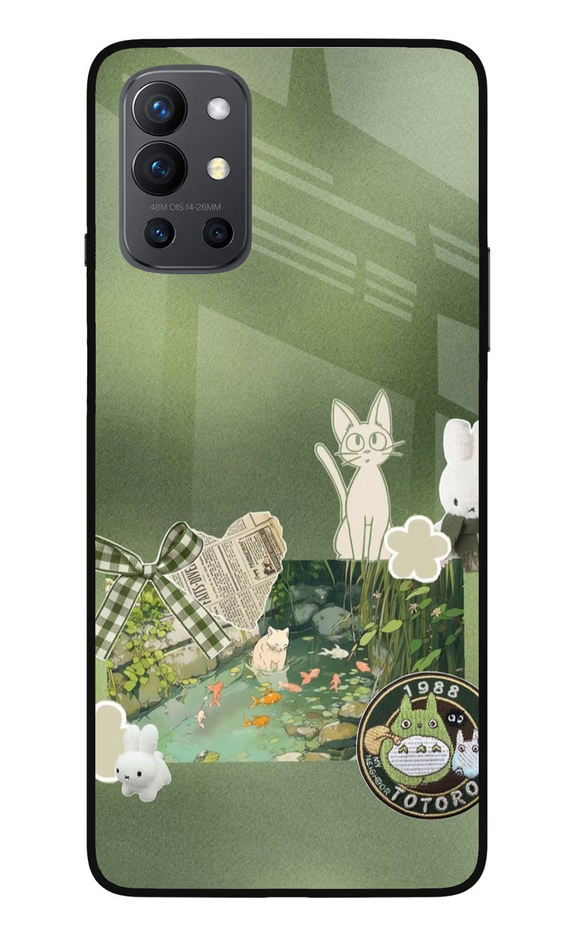 Aesthetic anime Oneplus 9R Glass Case
