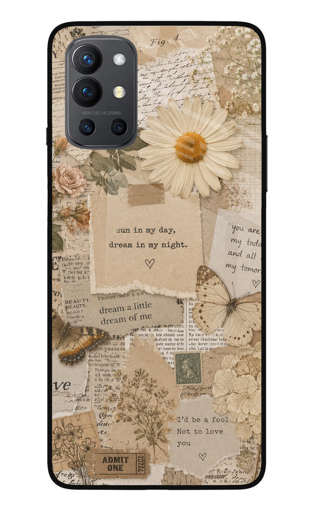 Vintage case Oneplus 9R Glass Case