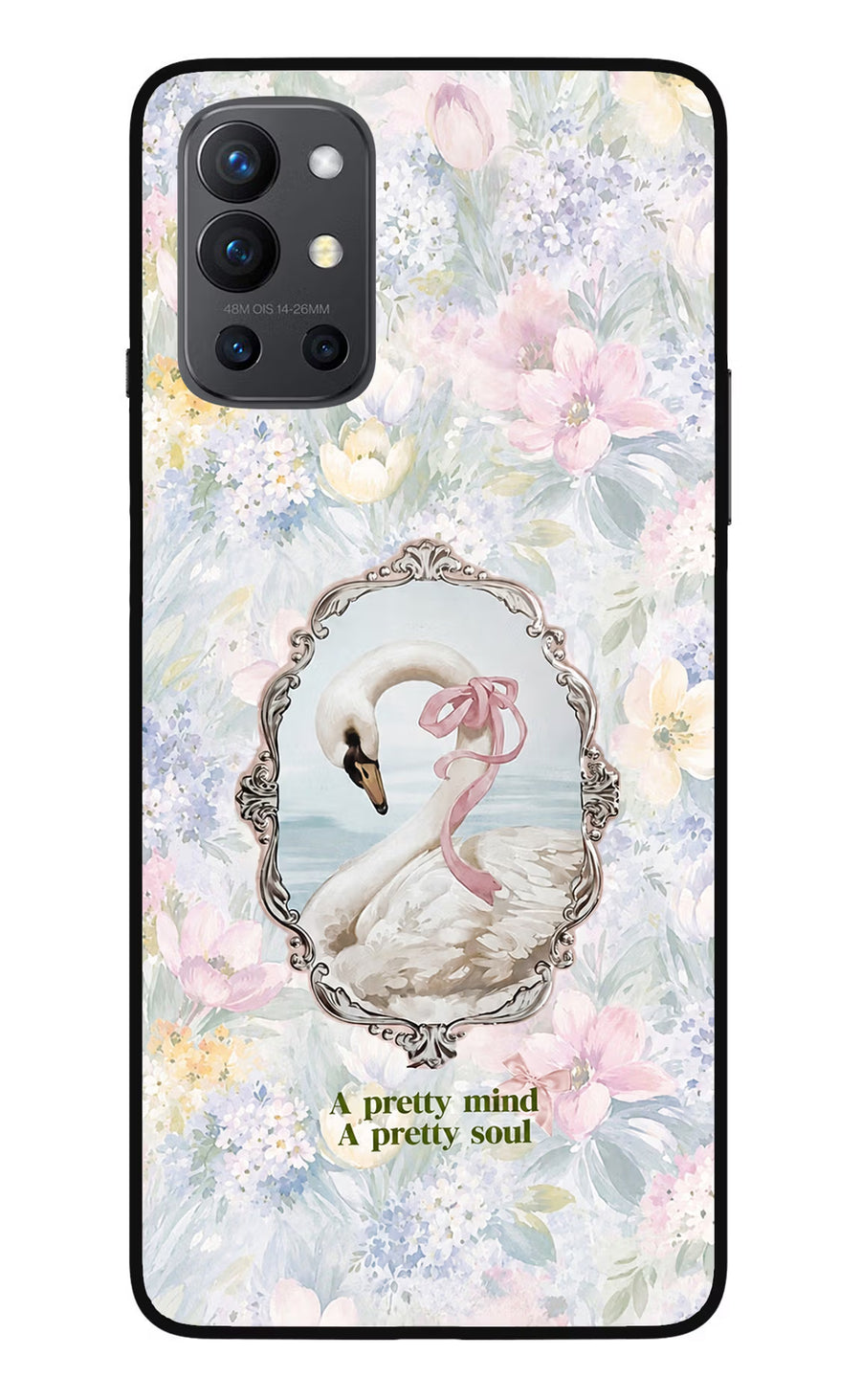 Pretty Mind Pretty Soul Oneplus 9R Back Cover, Glass case