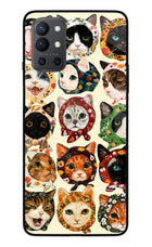 Cool Cat Oneplus 9R Glass Case