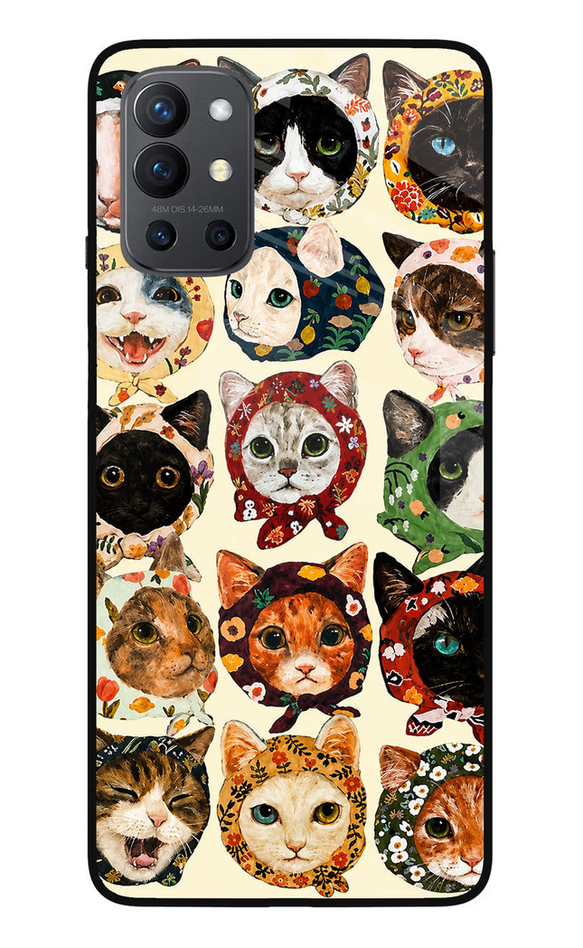 Cool Cat Oneplus 9R Glass Case