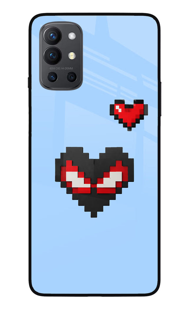 Peter Heart Oneplus 9R Glass Case