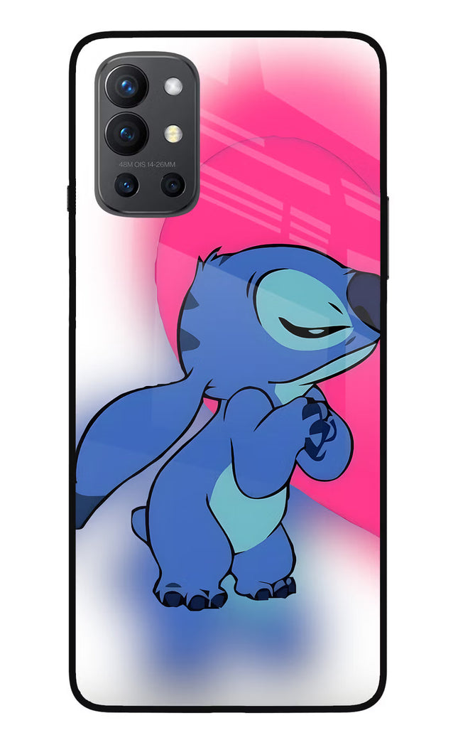 Stitch Hug Oneplus 9R Glass Case