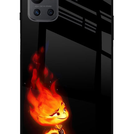 Ember Flame Oneplus 9R Glass Case