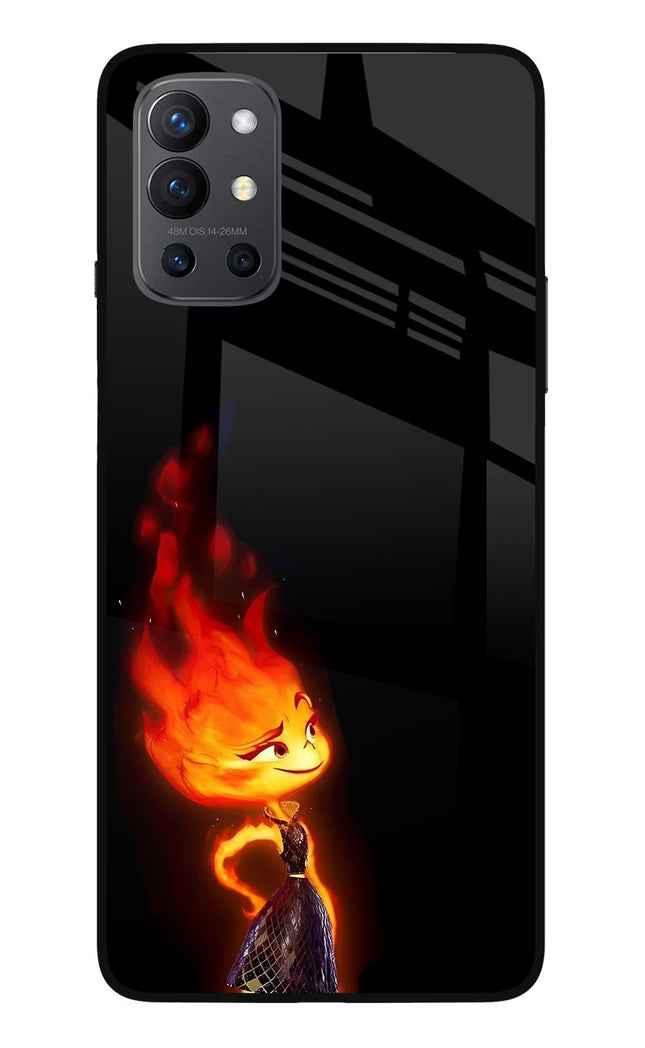 Ember Flame Oneplus 9R Glass Case