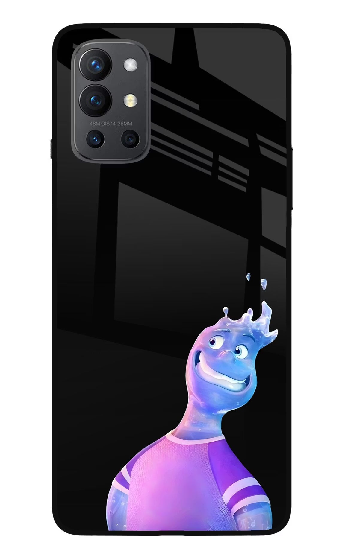 Wade Wave Oneplus 9R Glass Case Back Cover by Casekaro