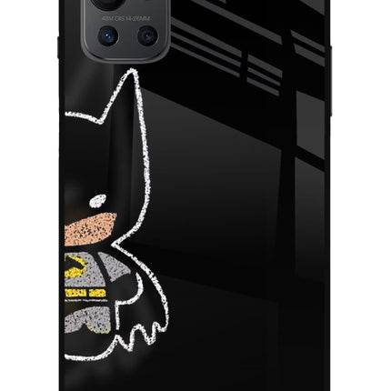 Bat Kitty Oneplus 9R Glass Case