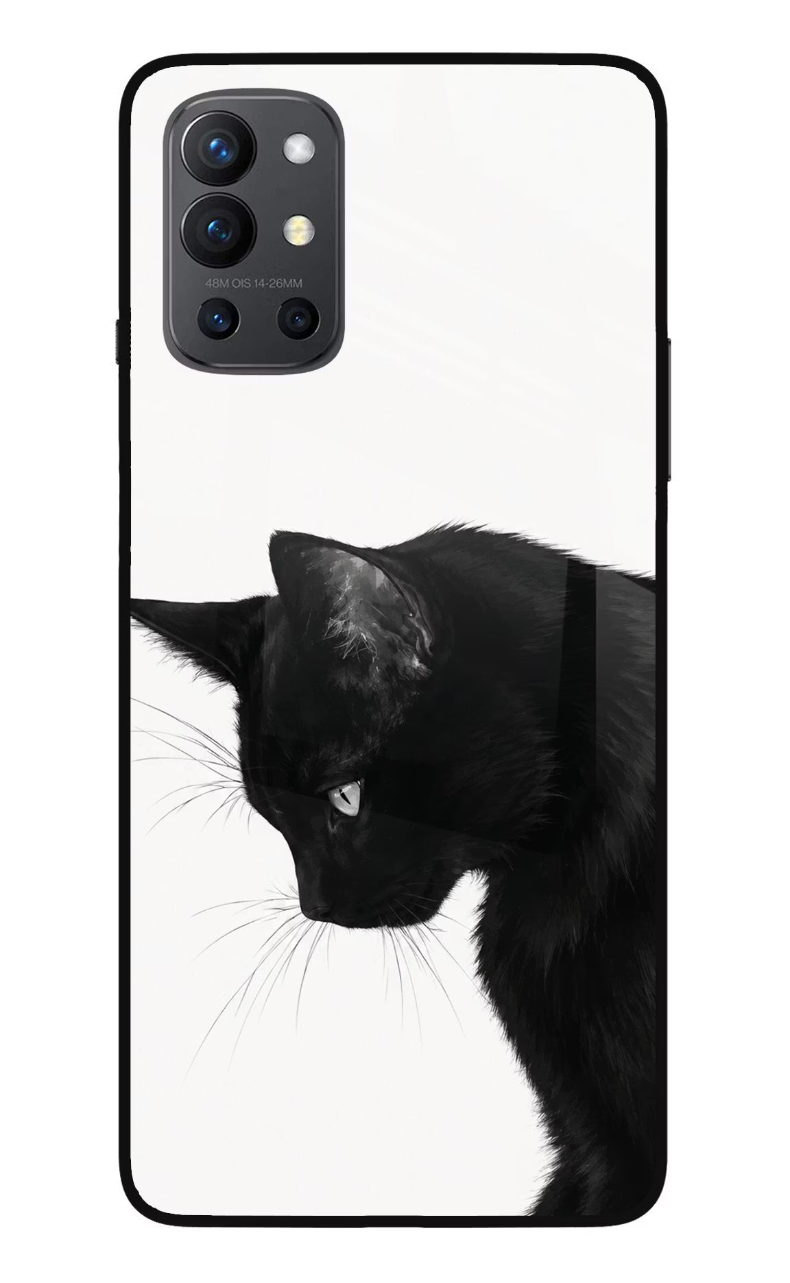 Shadow Gaze Oneplus 9R Glass Case Back Cover by Casekaro