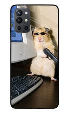 Hacker Hamster Oneplus 9R Glass Case
