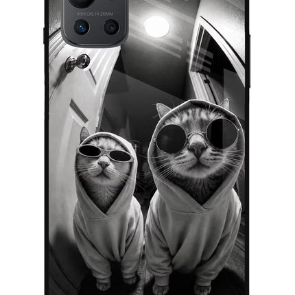 Hood Cats Oneplus 9R Glass Case