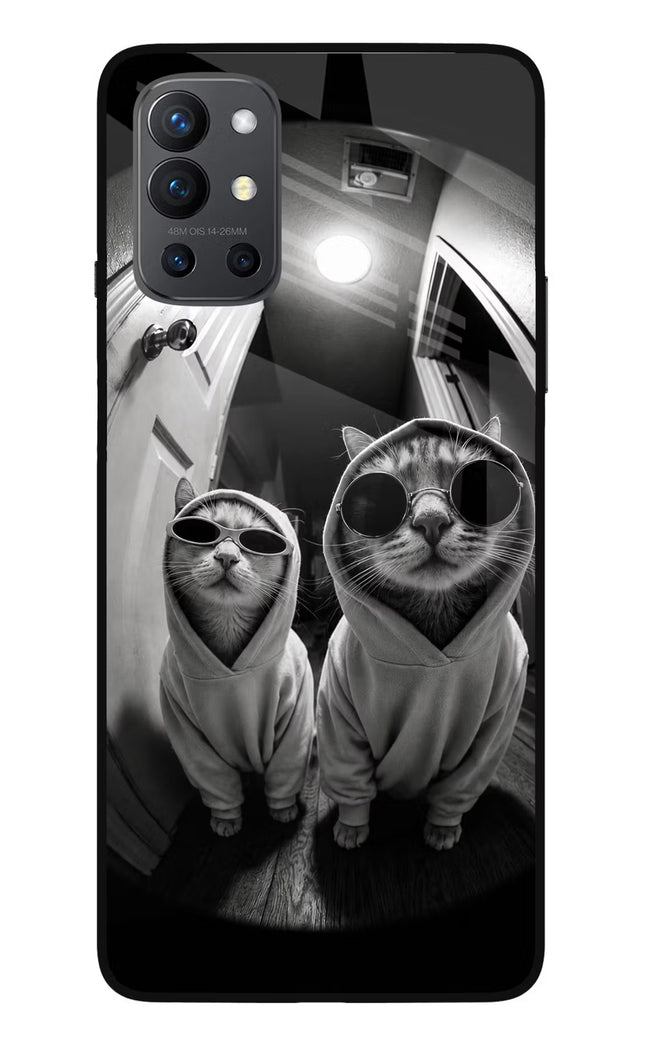Hood Cats Oneplus 9R Glass Case