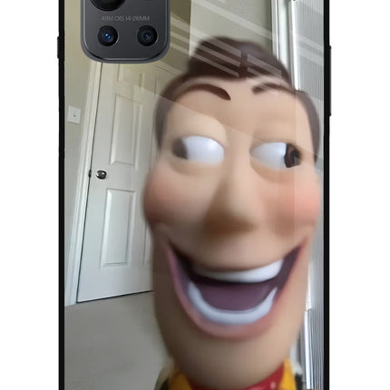 Side Eye Woody Oneplus 9R Glass Case
