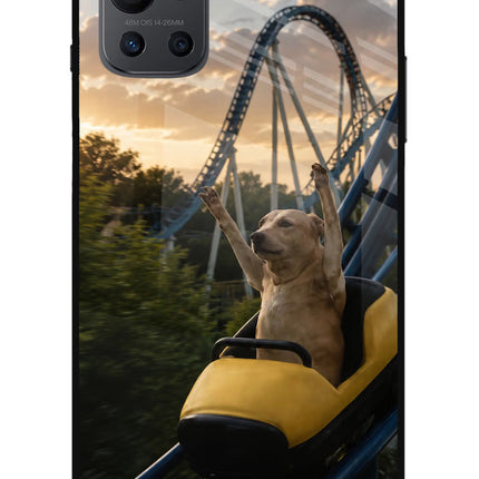 Rollercoaster Dog Oneplus 9R Glass Case