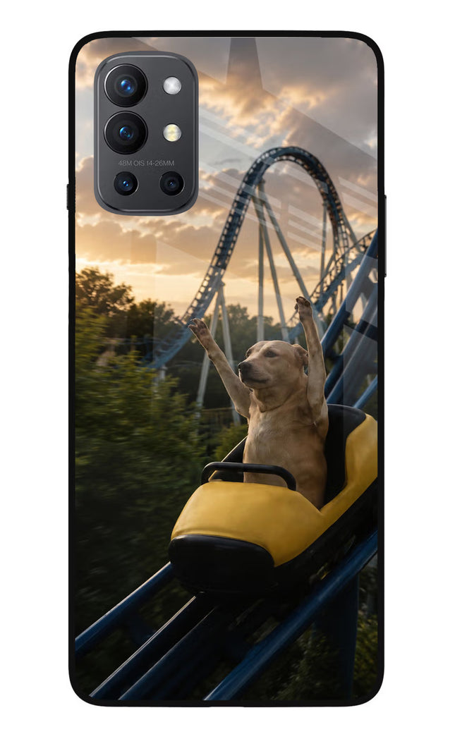 Rollercoaster Dog Oneplus 9R Glass Case