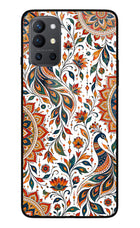 White Mayura Oneplus 9R Glass Case