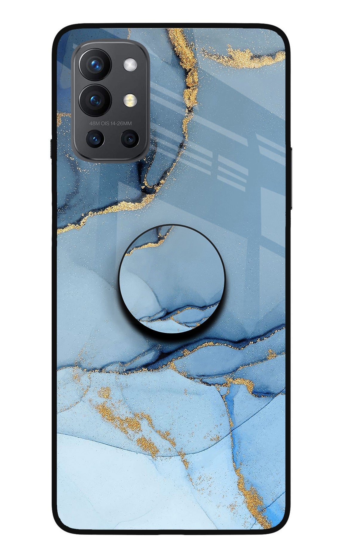 Blue Marble Oneplus 9R Glass Case