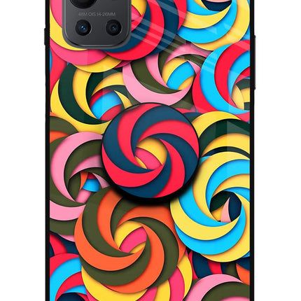 Spiral Pattern Oneplus 9R Glass Case