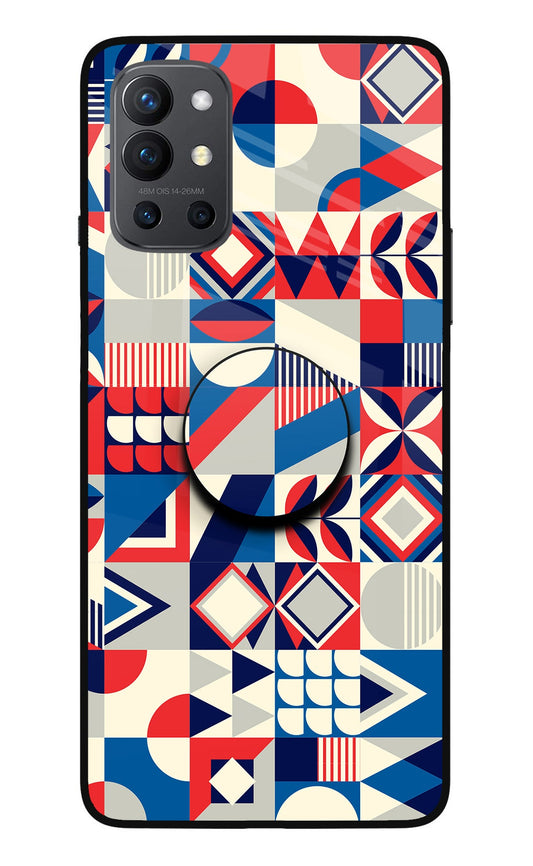 Colorful Pattern Oneplus 9R Glass Case