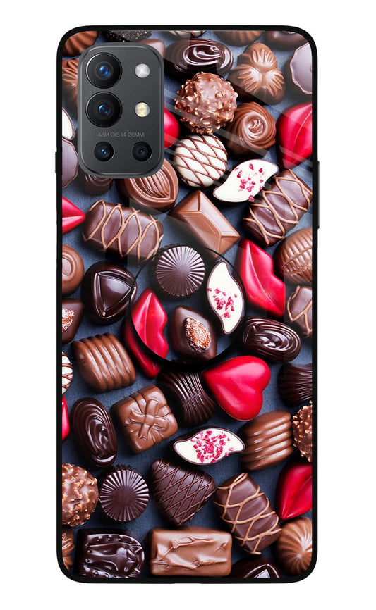 Chocolates Oneplus 9R Glass Case