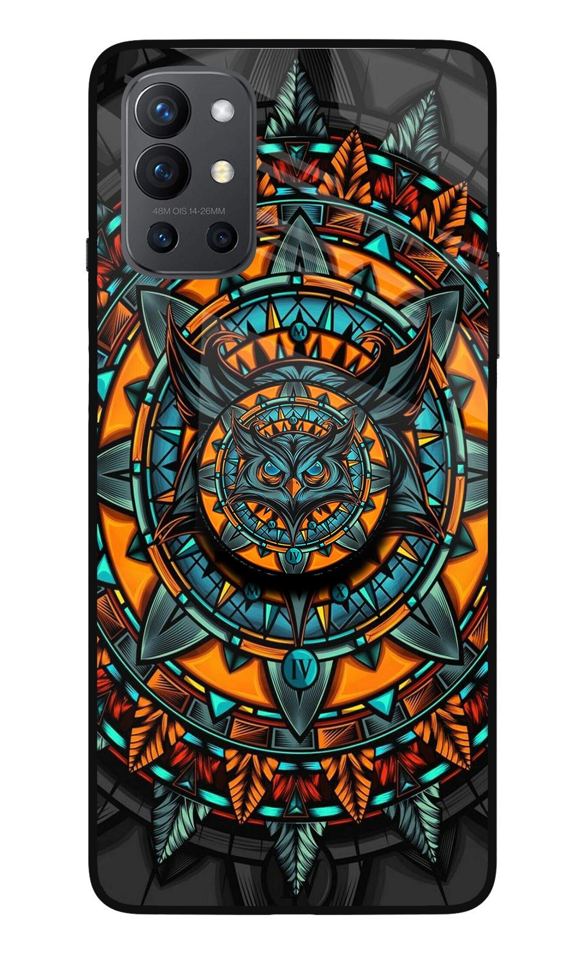 Angry Owl Oneplus 9R Glass Case