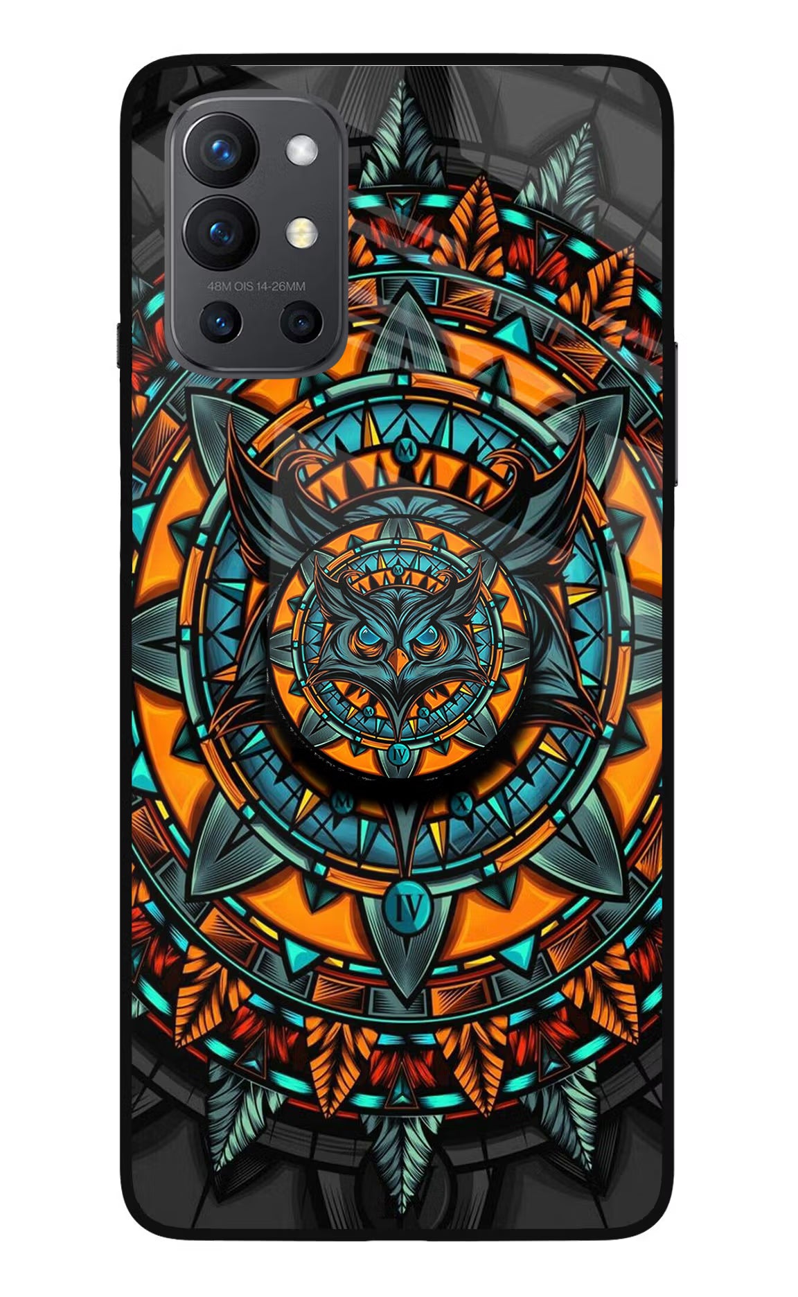 Angry Owl Oneplus 9R Glass Case