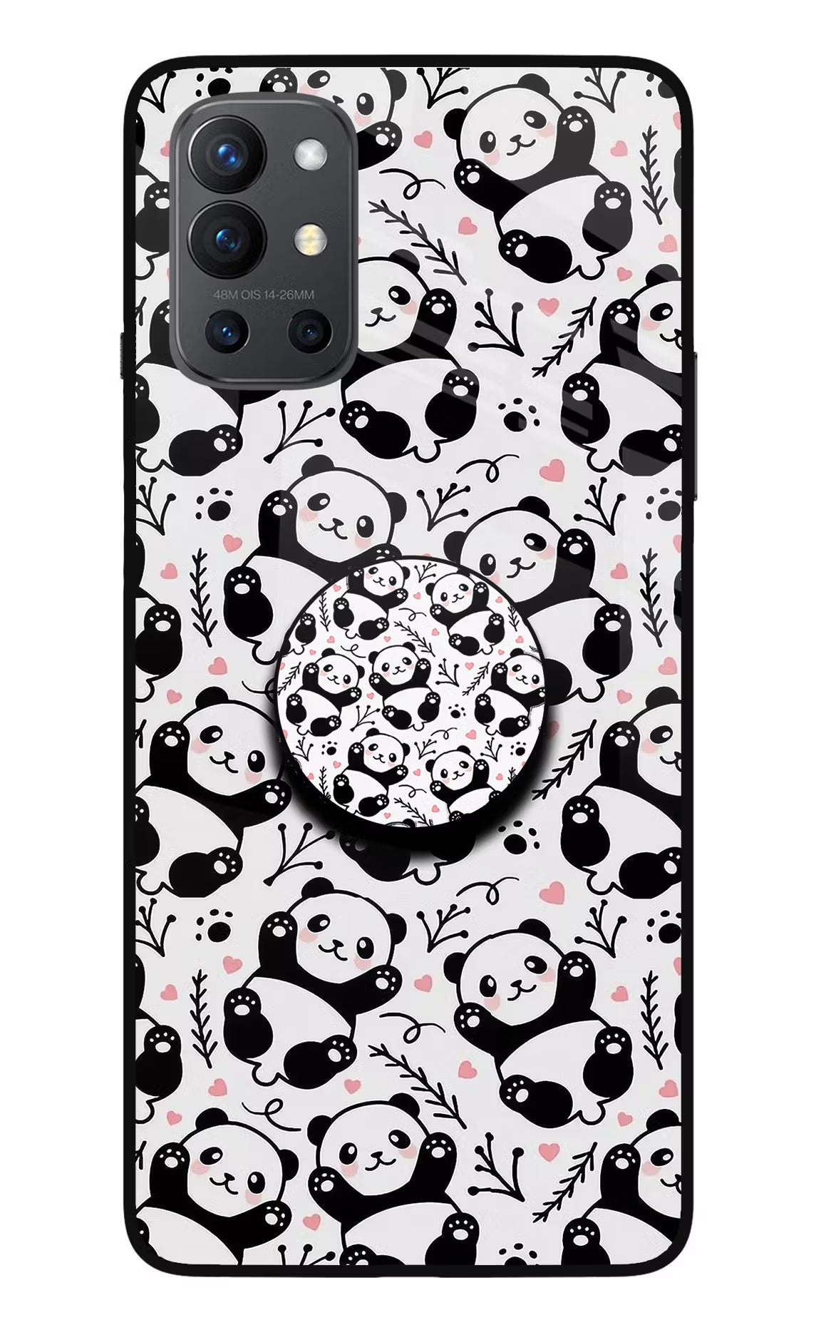 Cute Panda Oneplus 9R Pop Case by Casekaro