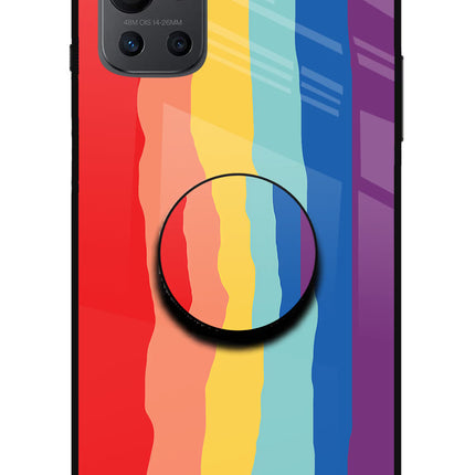 Rainbow Oneplus 9R Glass Case
