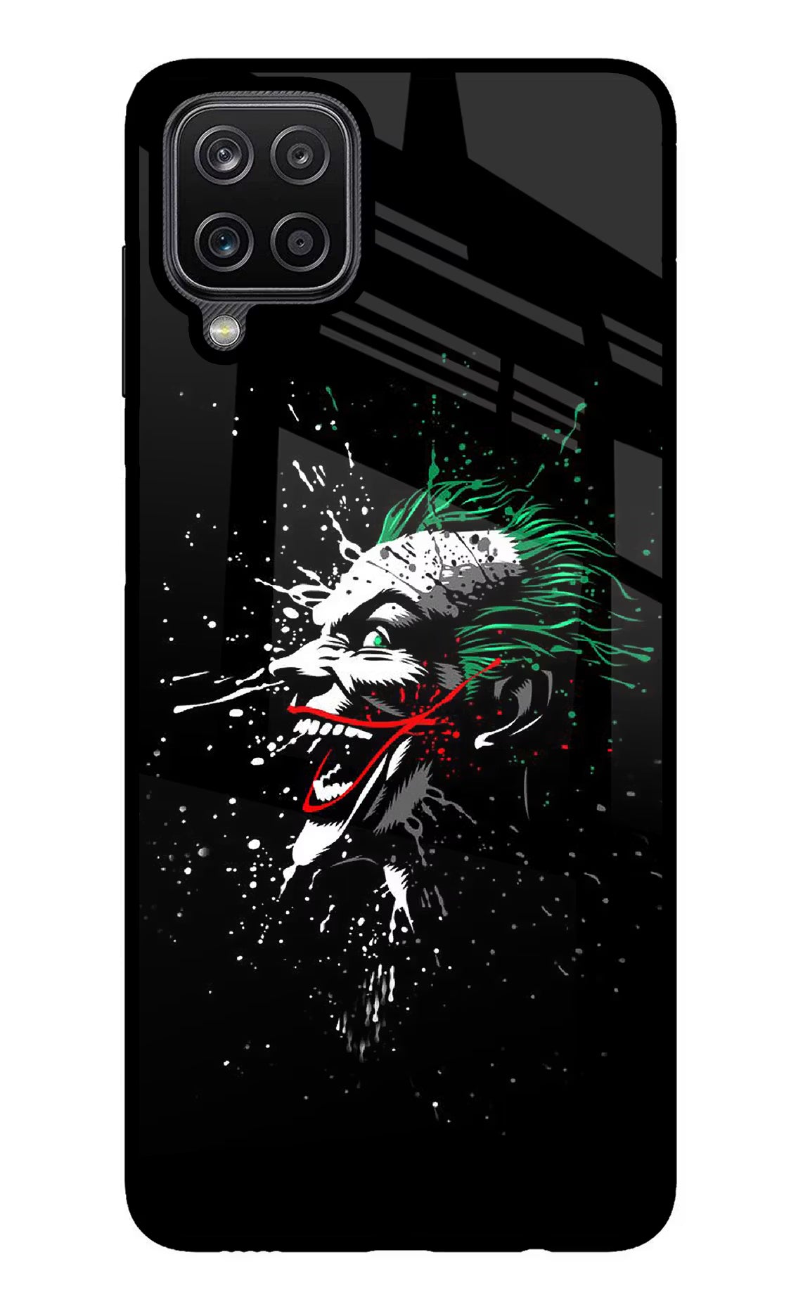 Joker Samsung M12/F12 Glass Case Back Cover by Casekaro
