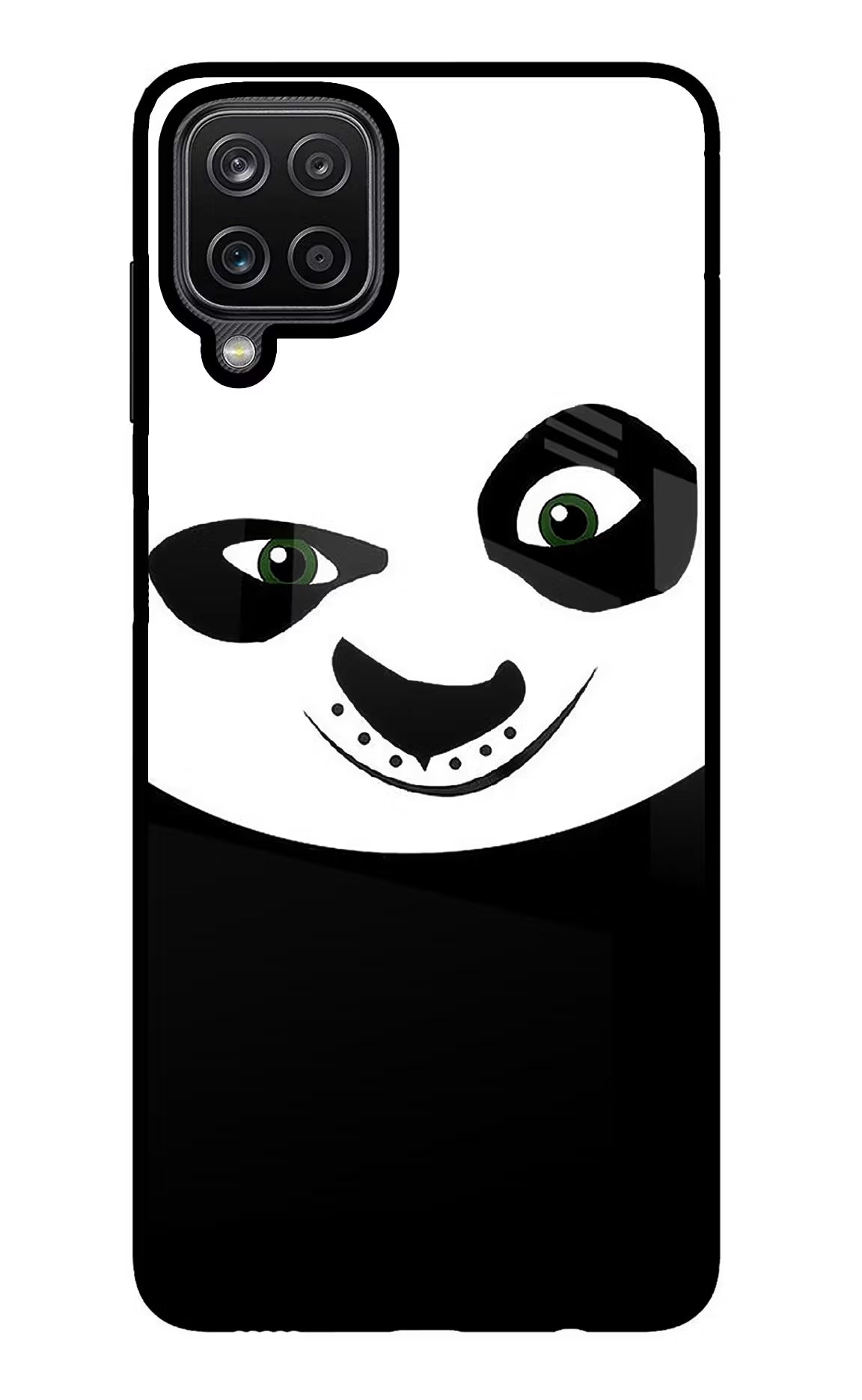 Panda Samsung M12/F12 Glass Case Back Cover by Casekaro