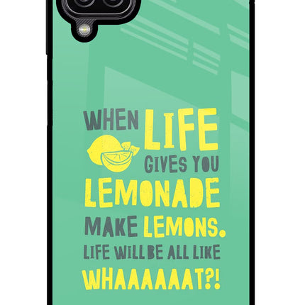Quote Samsung M12/F12 Glass Case
