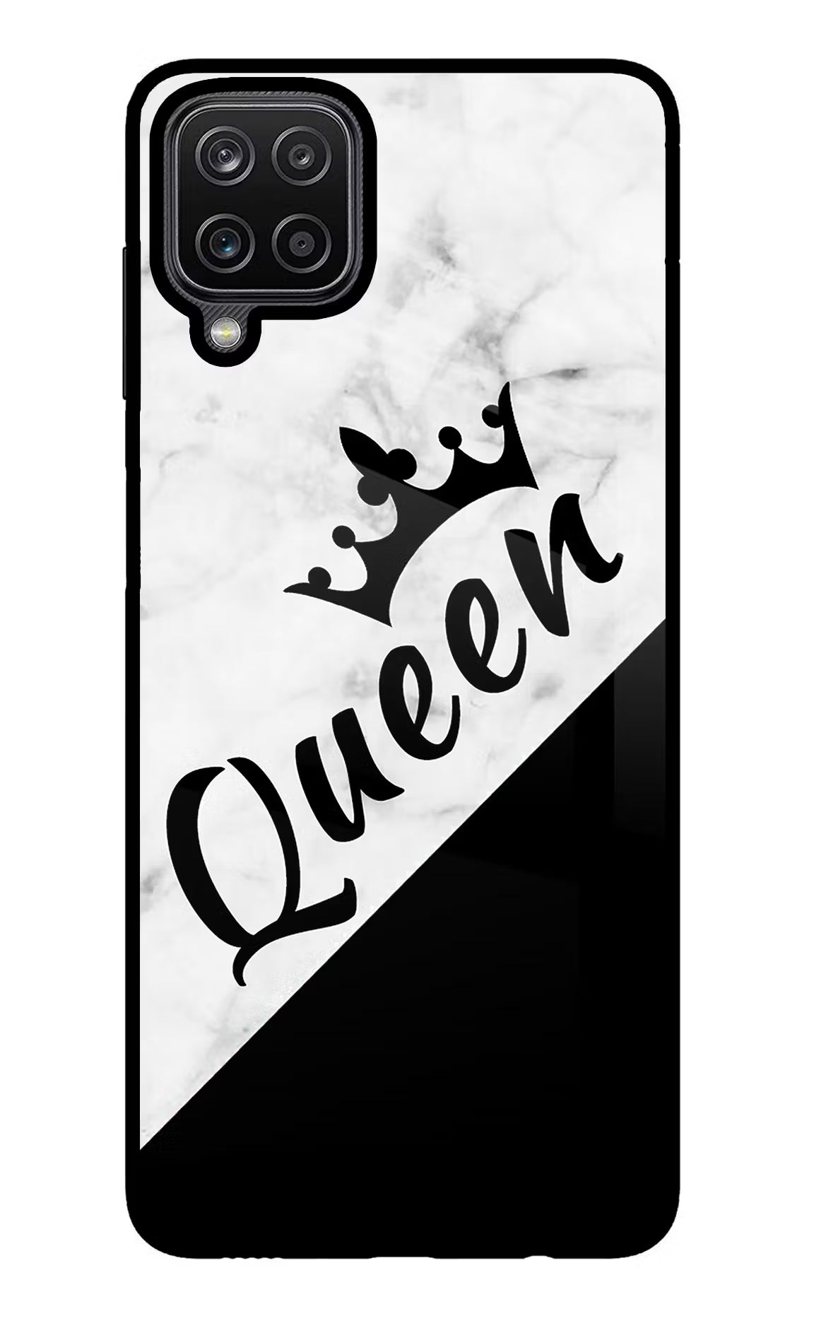 Queen Samsung M12/F12 Glass Case