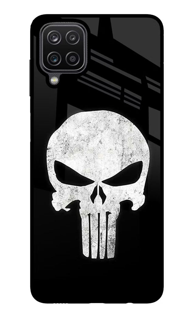 Punisher Skull Samsung M12/F12 Glass Case