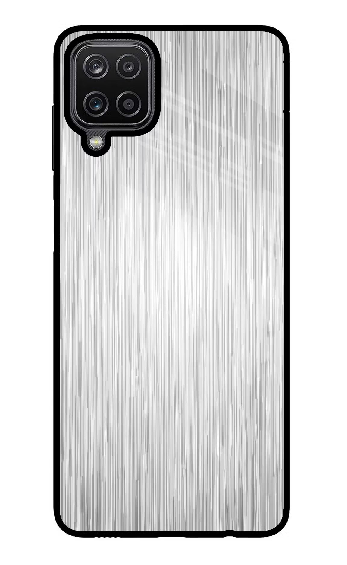 Wooden Grey Texture Samsung M12/F12 Glass Case Back Cover by Casekaro
