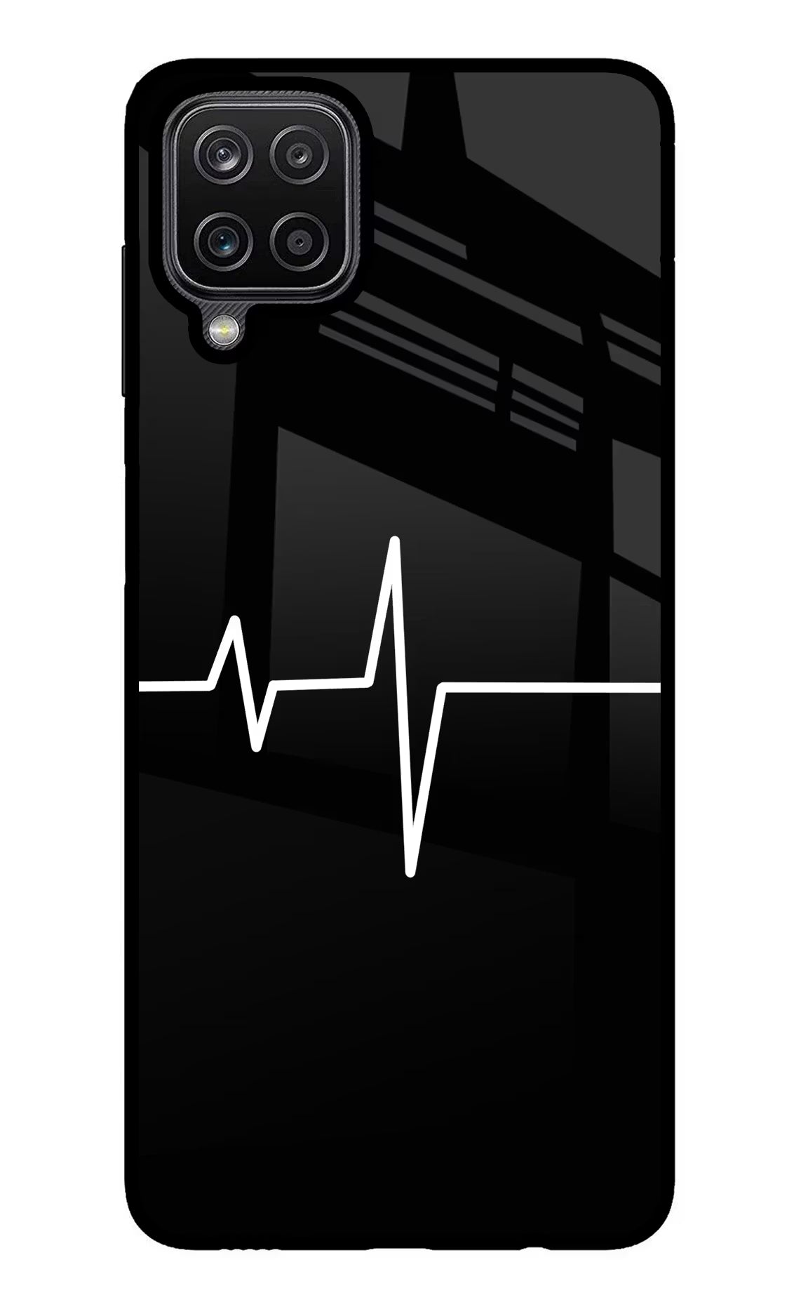 Heart Beats Samsung M12/F12 Glass Case Back Cover by Casekaro