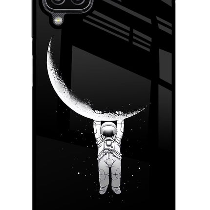 Moon Space Samsung M12/F12 Glass Case