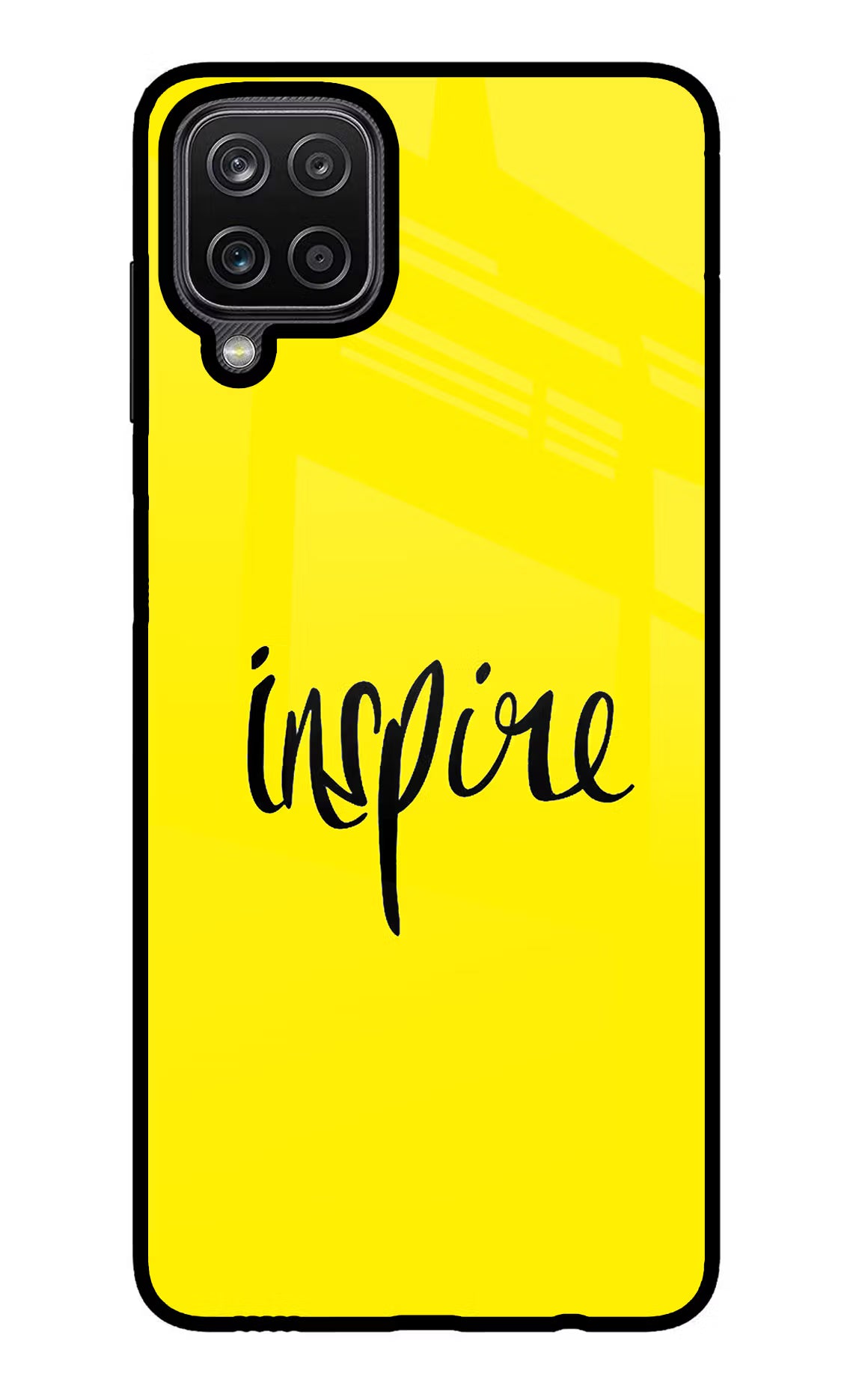 Inspire Samsung M12/F12 Glass Case Back Cover by Casekaro